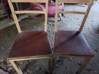 Krzesła drewniane PRL