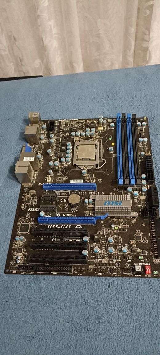 Материнська плата  MSI H55-G43  на запчасти 150 грн