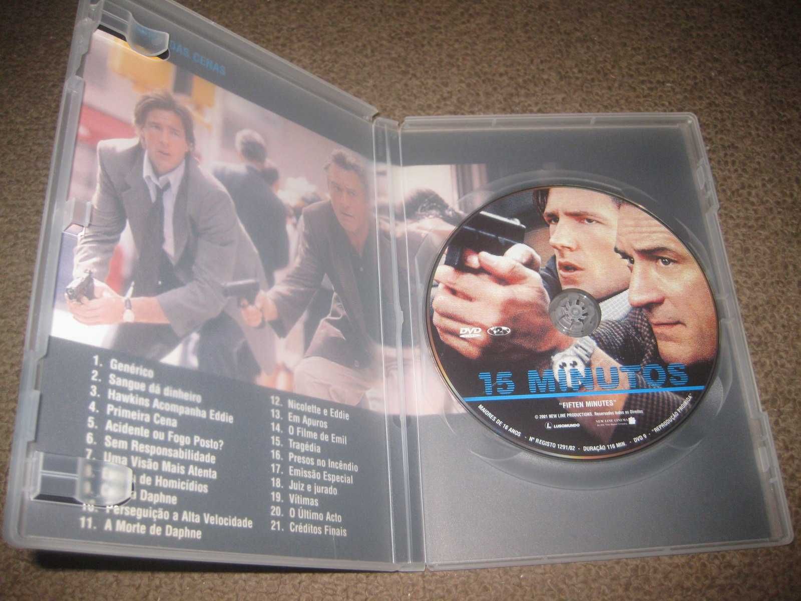 DVD "15 Minutos" com Robert De Niro