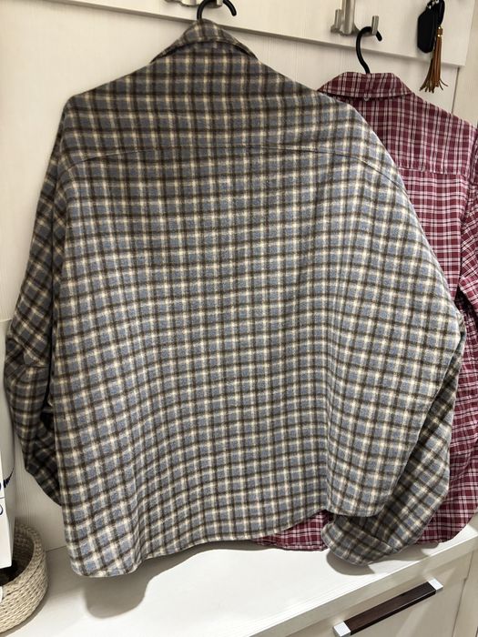 Теплая рубашка в клетку Ace шерсть oversized