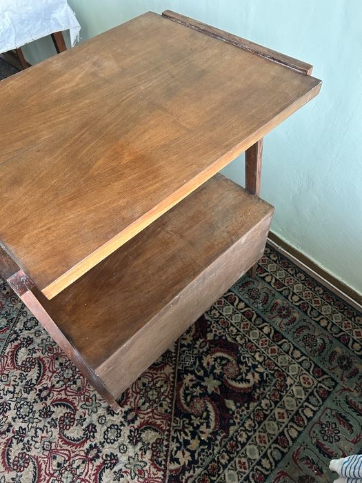 Stolik drewniany rtv prl