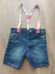 Spodenki jeansowe na szelkach H&M