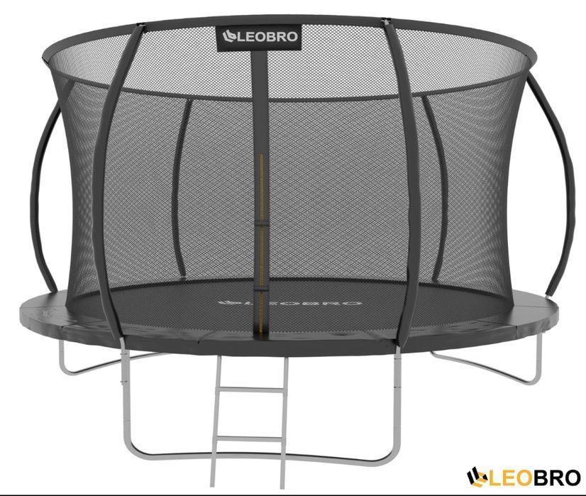Батут 312 см — LEOBRO Premium Pro 10FT BLACK (міцна рама)