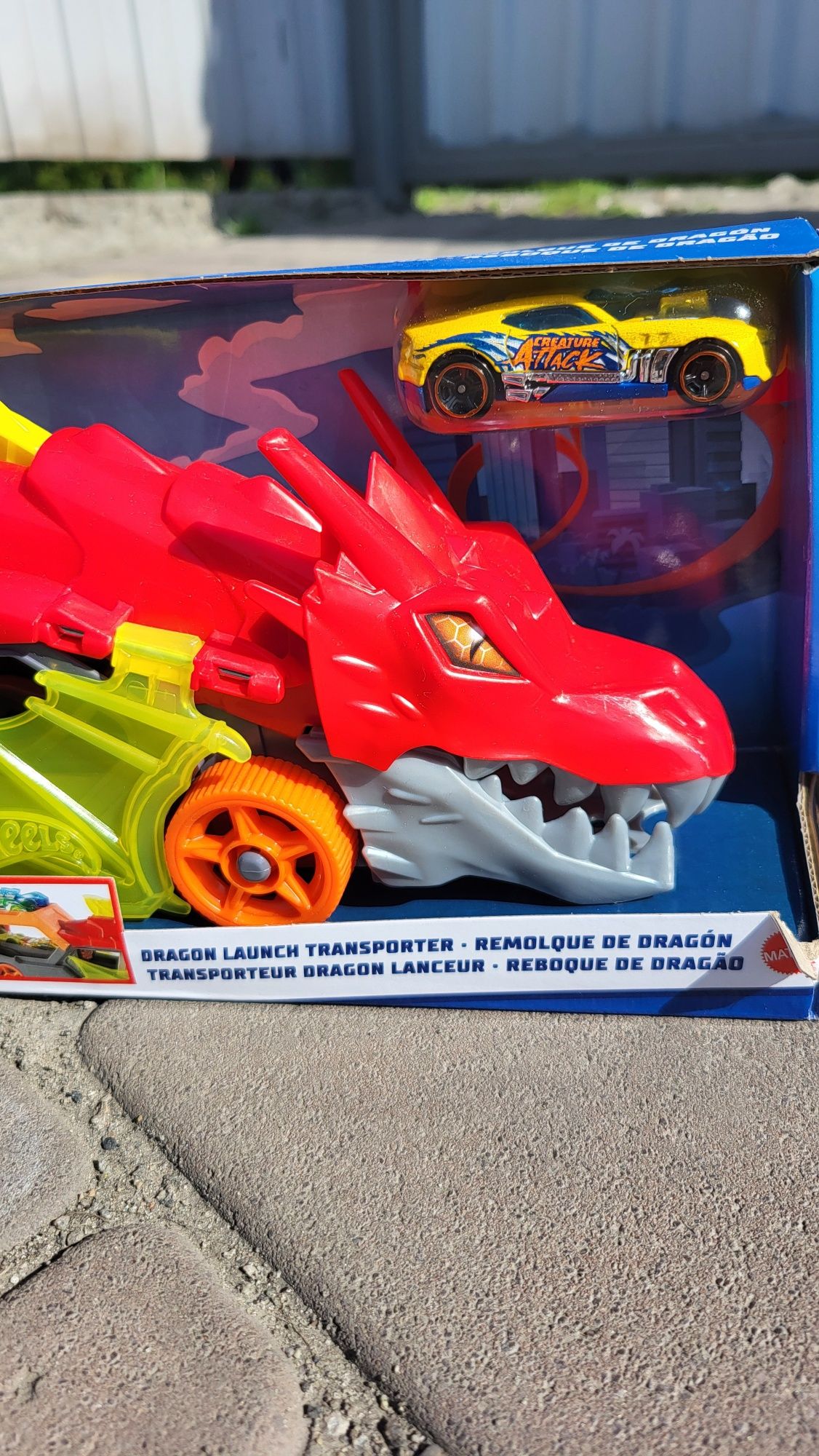 Автовоз Хот Вілс Паща дракона Hot Wheels Toy Car Track Set City Dragon