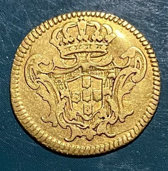 Moeda ouro D. JOAO V - 1/2 Escudo 1729