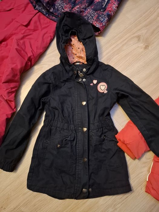 Parka dla dziewczynki 110/116 ,kurtka przejściowa 110/116