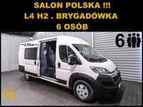 Citroën JUMPER L4H2 BRYGADÓWKA 6 OSÓB  BRYGADÓWKA + 6 osób + Salon POLSKA + 1 Właściciel + Navigacja !!!