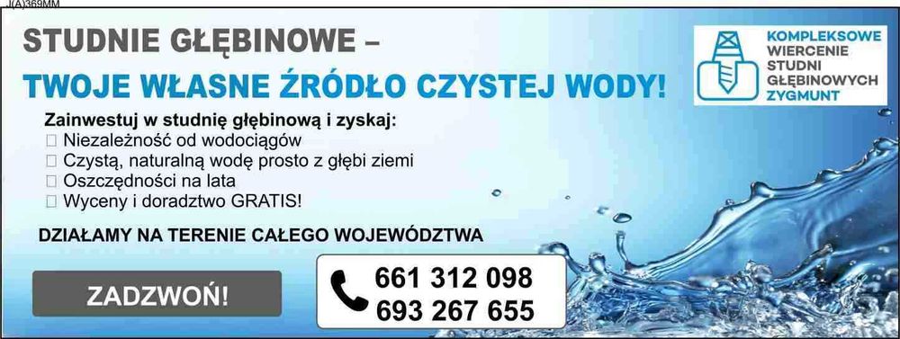 Wiercenie studni głębinowych