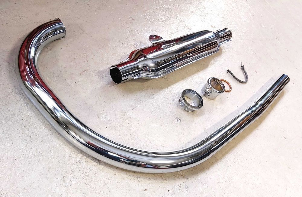 Wydech Tłumik Rybka Kolanko Junak M10 Nowy !! Polski - komplet