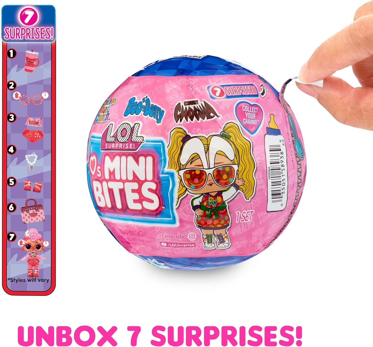 Шар лол lol surprise Loves Mini bites cereal Doll MGA