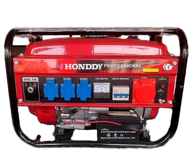 Акція Оригінал 3,5 кВт Honddy генератор 3-фазний бензиновий на колесах