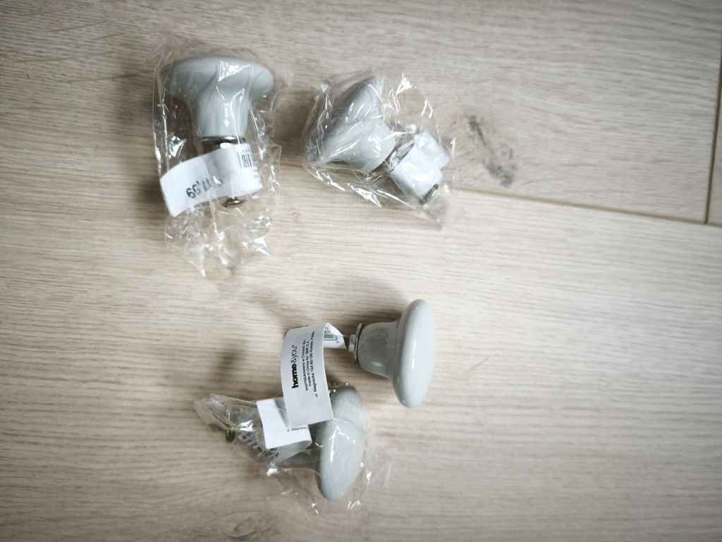 Gałki do mebli Home&You ceramiczne szare nowe
