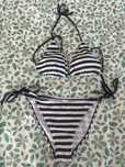 Bikini praia azul/branco