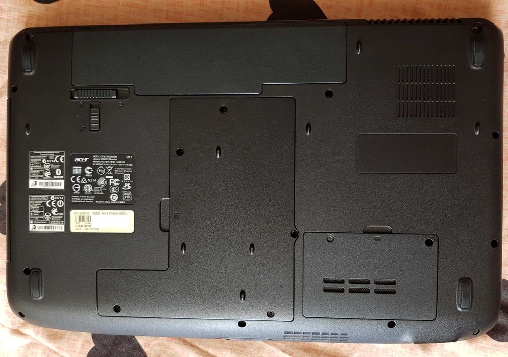 Ноутбук 15.6'' Aser Aspire 5738Z, SSD 128 Гб HDD ОЗУ 4 Гб HDMI 4 USB