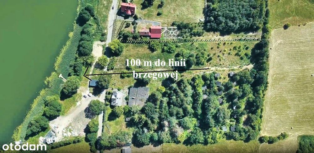 Działka budowlana 100 m od linii brzegowej pod dom z tarasem:) Dni otw