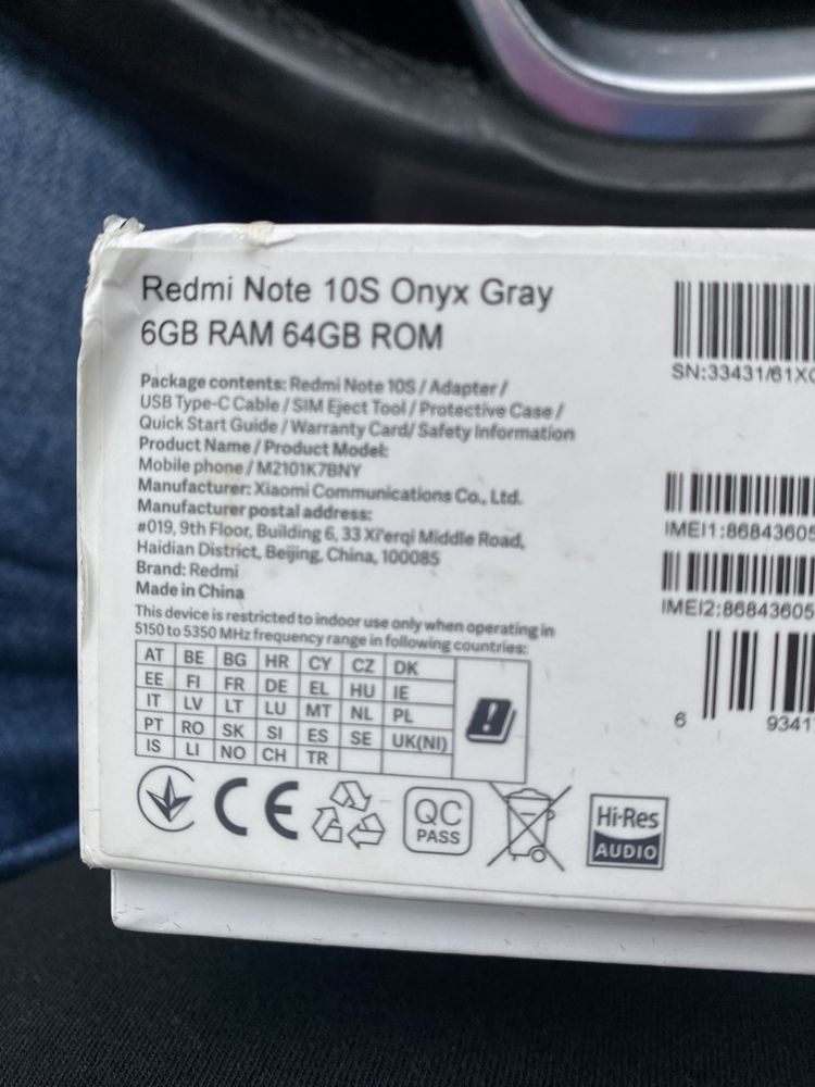 Redmi note 10s igła