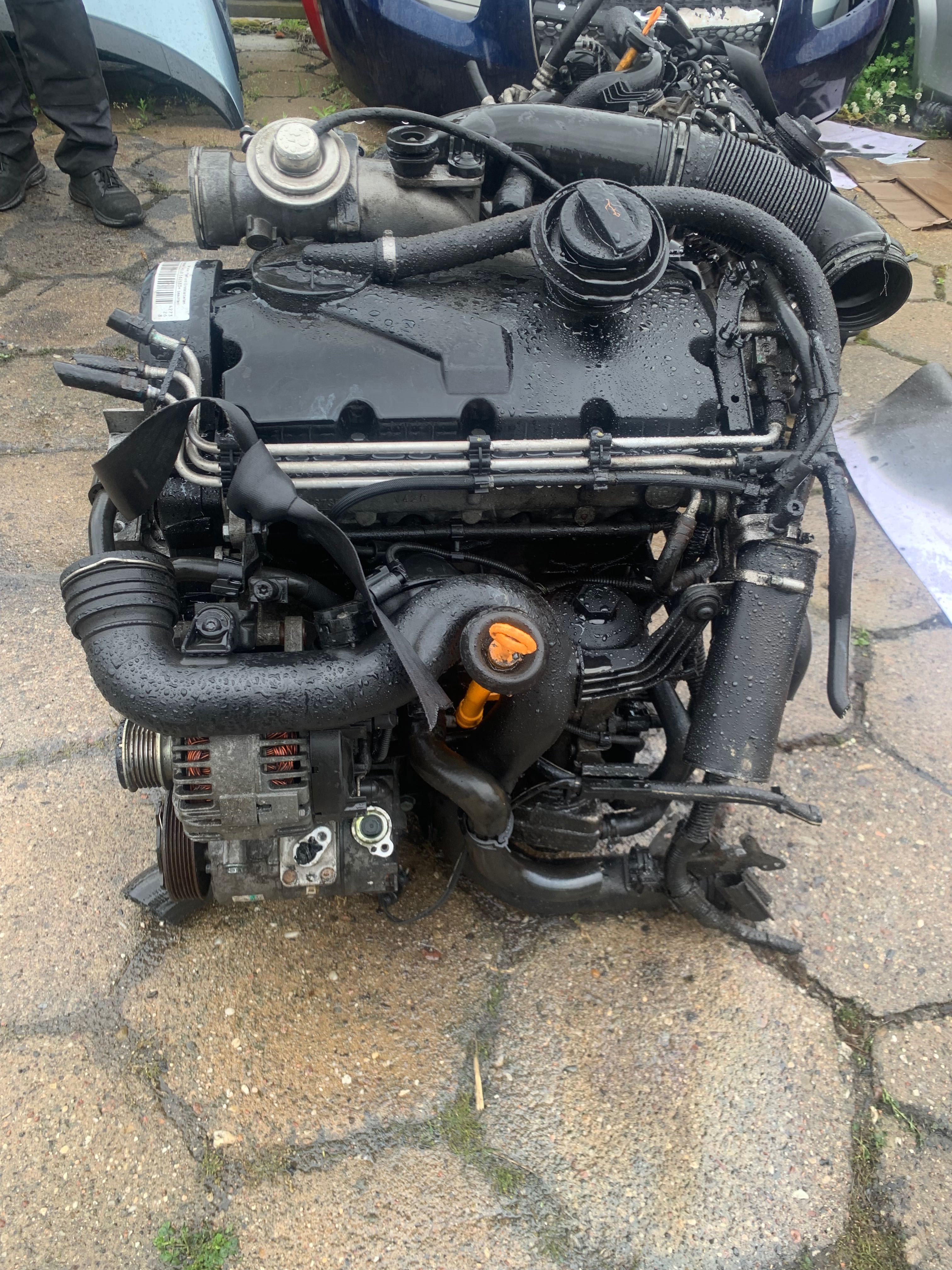 Silnik VW Skoda Caddy Seat 1.9 TDI BJB kompletny z osprzętem