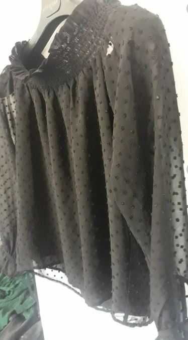 damska elegancka, czarna bluzka H&M