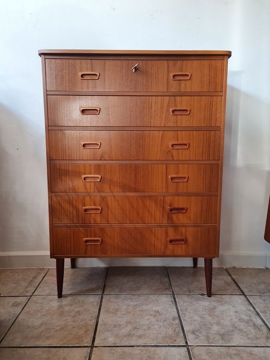Komoda z szufladami, skandynawski design,Szwecja lata 60,mid-c,vintage