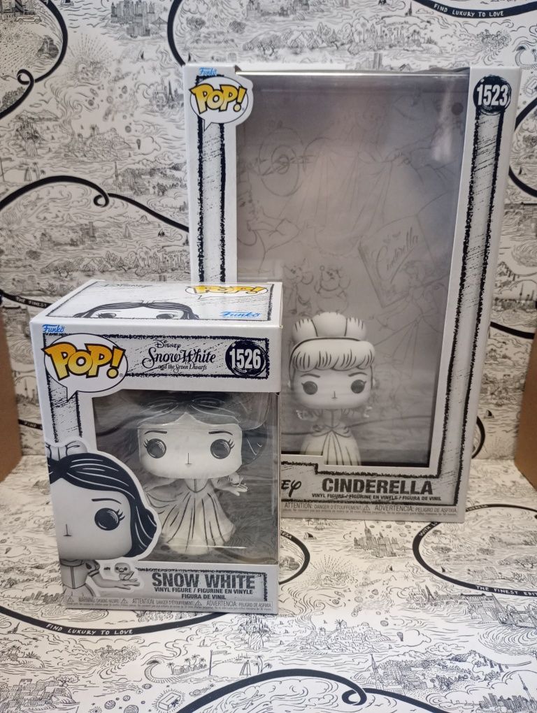 Zestaw snow white funko pop Cindirella