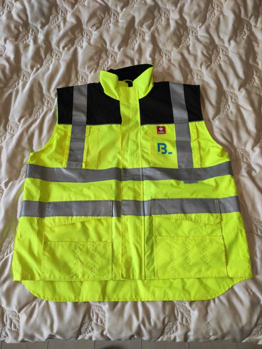 Ocieplany bezrękawnik roboczy odblaskowy Engelbert Strauss r. XL