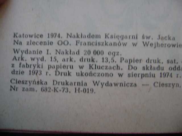 Starocie z PRL - Dewocjonalia = Modlitewnik Wejherowski z 1974r. TANIO