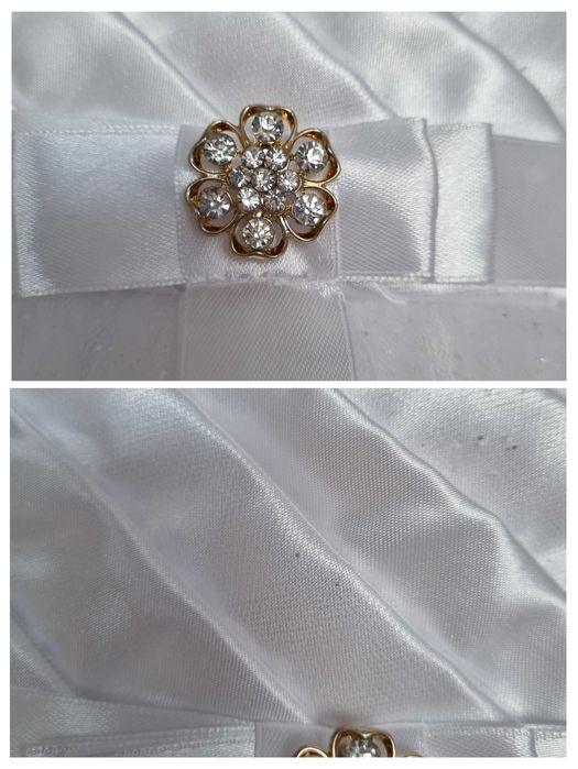 Komplet na chrzest dla dziewczynki rozmiar 62-68