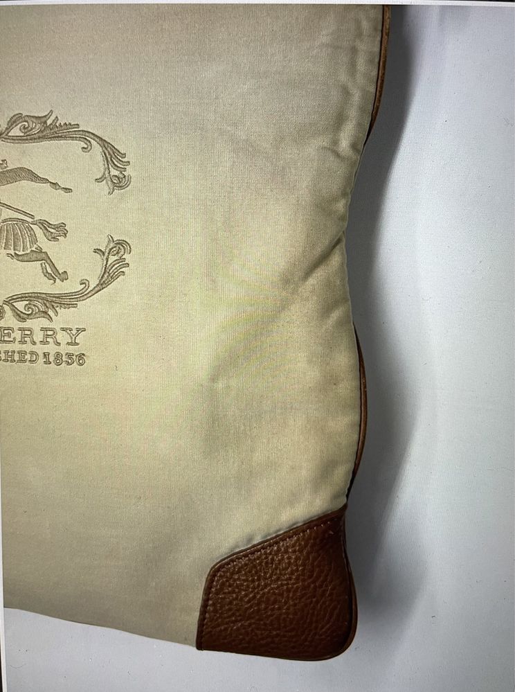 Burberry torba materiał i skóra