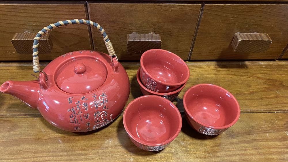 Servico de cha chines