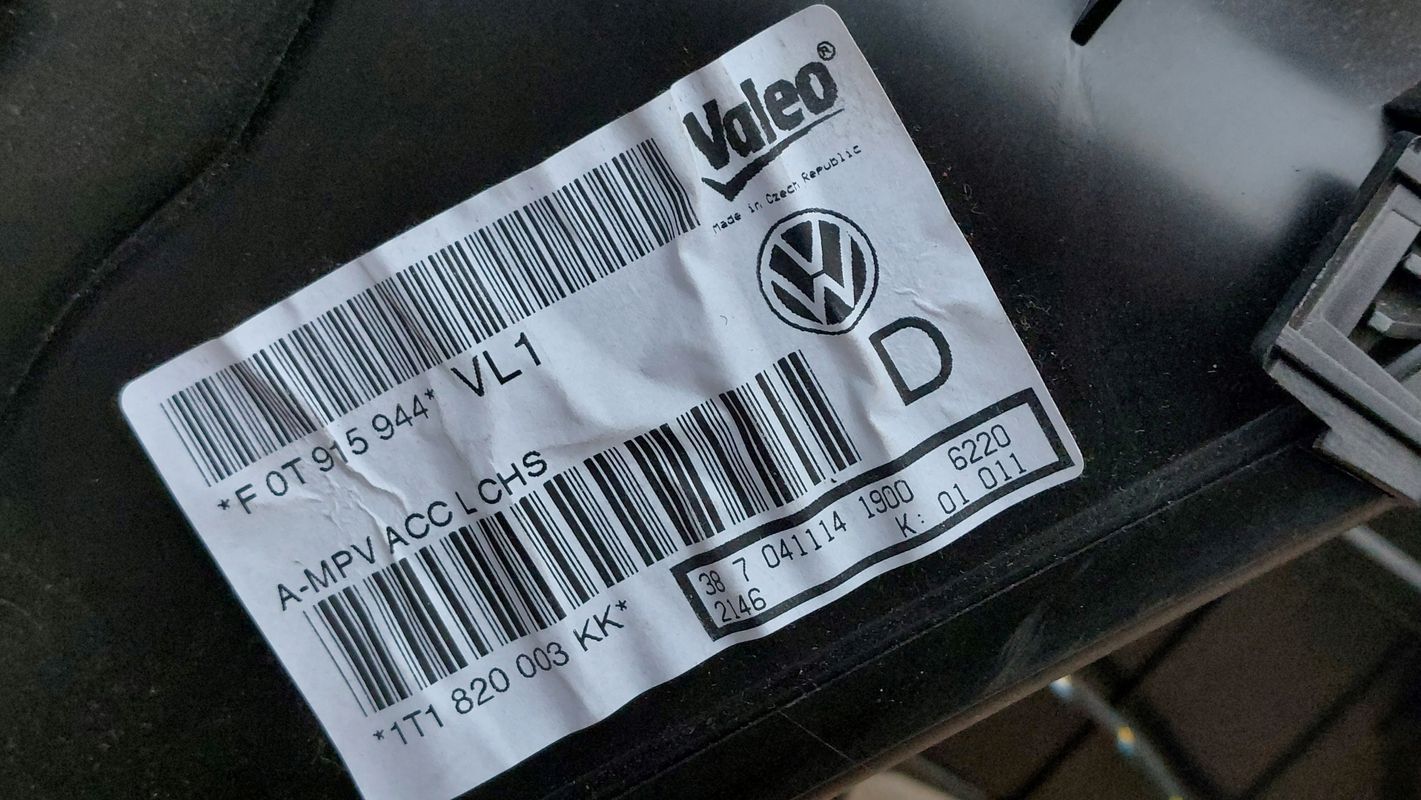 Vw Touran Ii 10-15r Nagrzewnica Wentylator Obudowa Klimatronik 1tkk