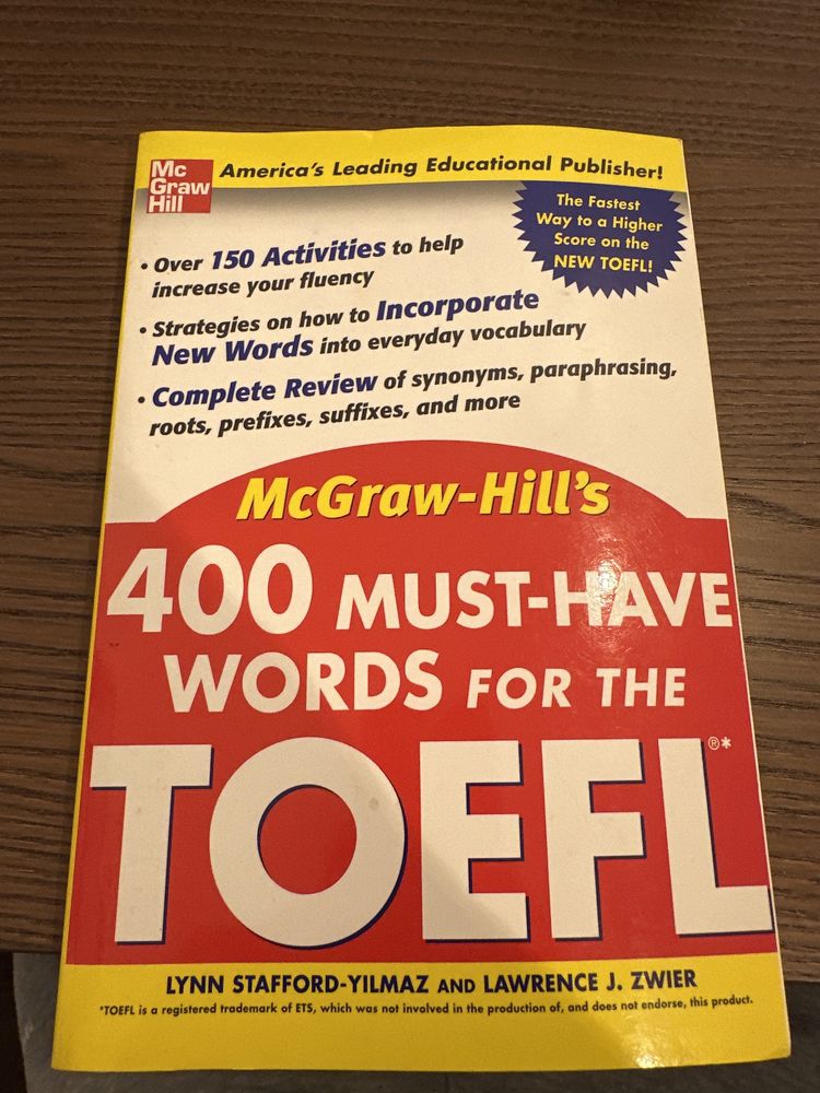 McGraw-Hill’s 400 Must-have words for the TOEFL