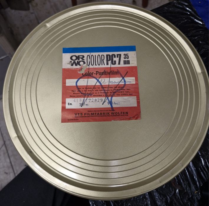ORWO Puszka na film 35mm COLOR PC 7 28cm Vintage Kolekcja NRD