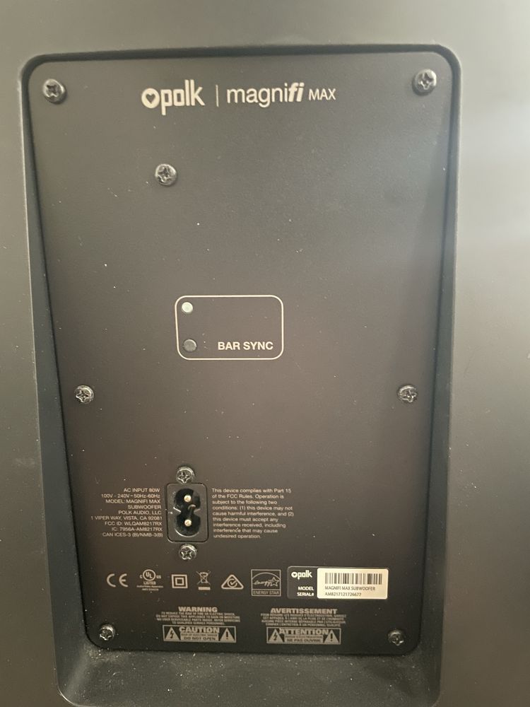 Subwoofer polk magnifi max