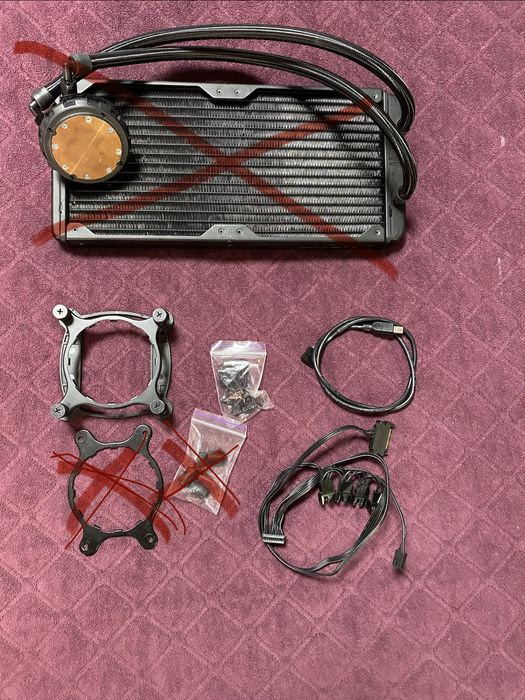 NZXT kraken x62 несправна помпа, на запчастини