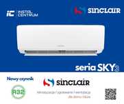 klimatyzacja SINCLAIR SKY 3,2 KW, z montażem do 45 m2