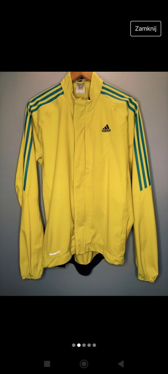 Kurtka sportowa Adidas, żółto niebieska, rozmiar L