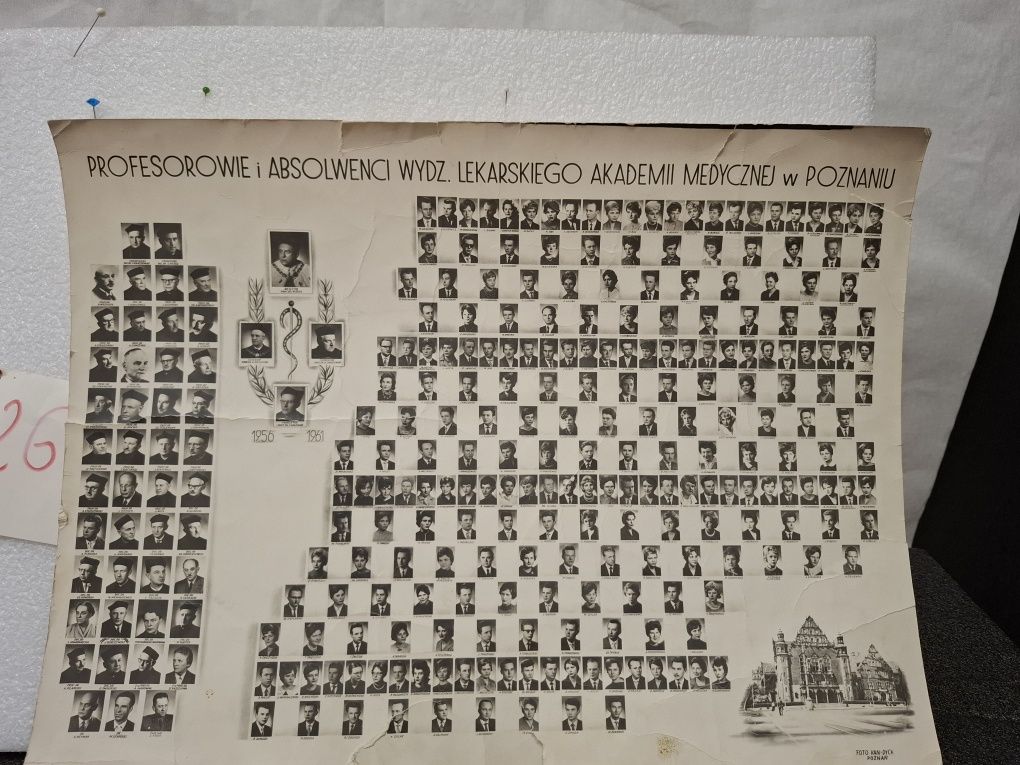 Absolwenci i profesorowie Akademia Medyczna w Poznaniu 1956r