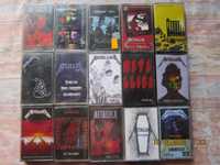 аудіокасети с записом гуртів треш-металу: Metallica та інши
