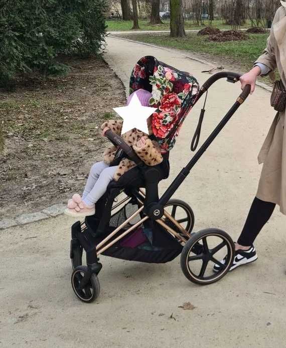 Wózek cybex priam 2.0 spring blossom gondola i spacerówka