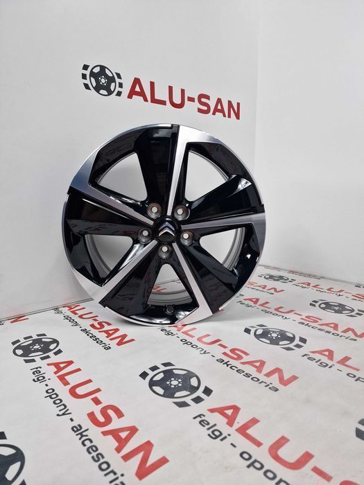 NOWE/DEMO oryginalne alufelgi CITROEN 17" 5x108 C4 C5 C6 Jumpy -Czarne