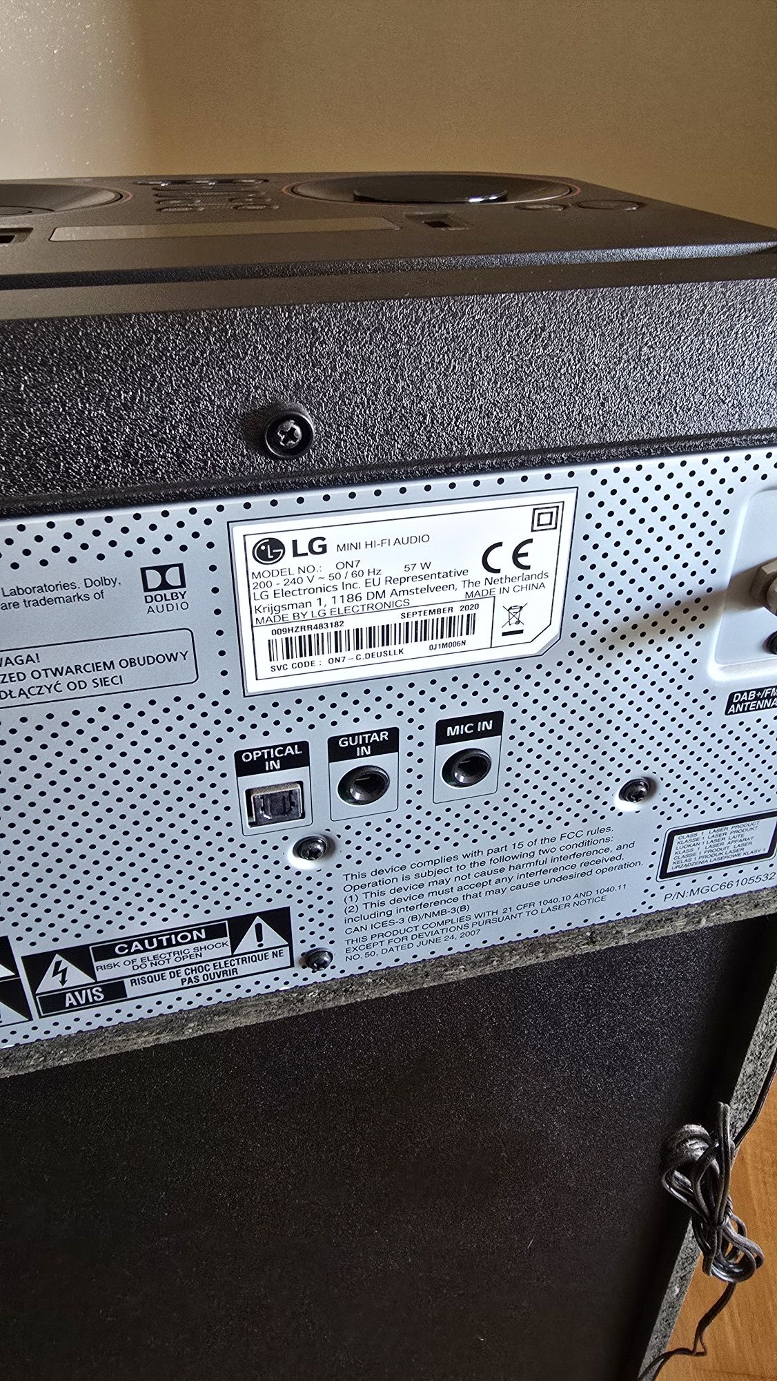 Coluna LG XBOOM ON7, 500W, DJ, Karaoke, Sound Sync, Bluetooth, USB, li