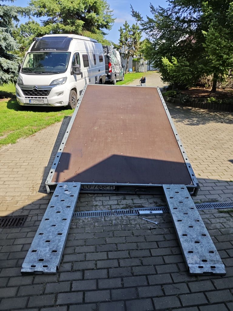 Laweta samochodowa Martz GT KIPPBAR 420/S - dwuosiowa, niska, uchylna