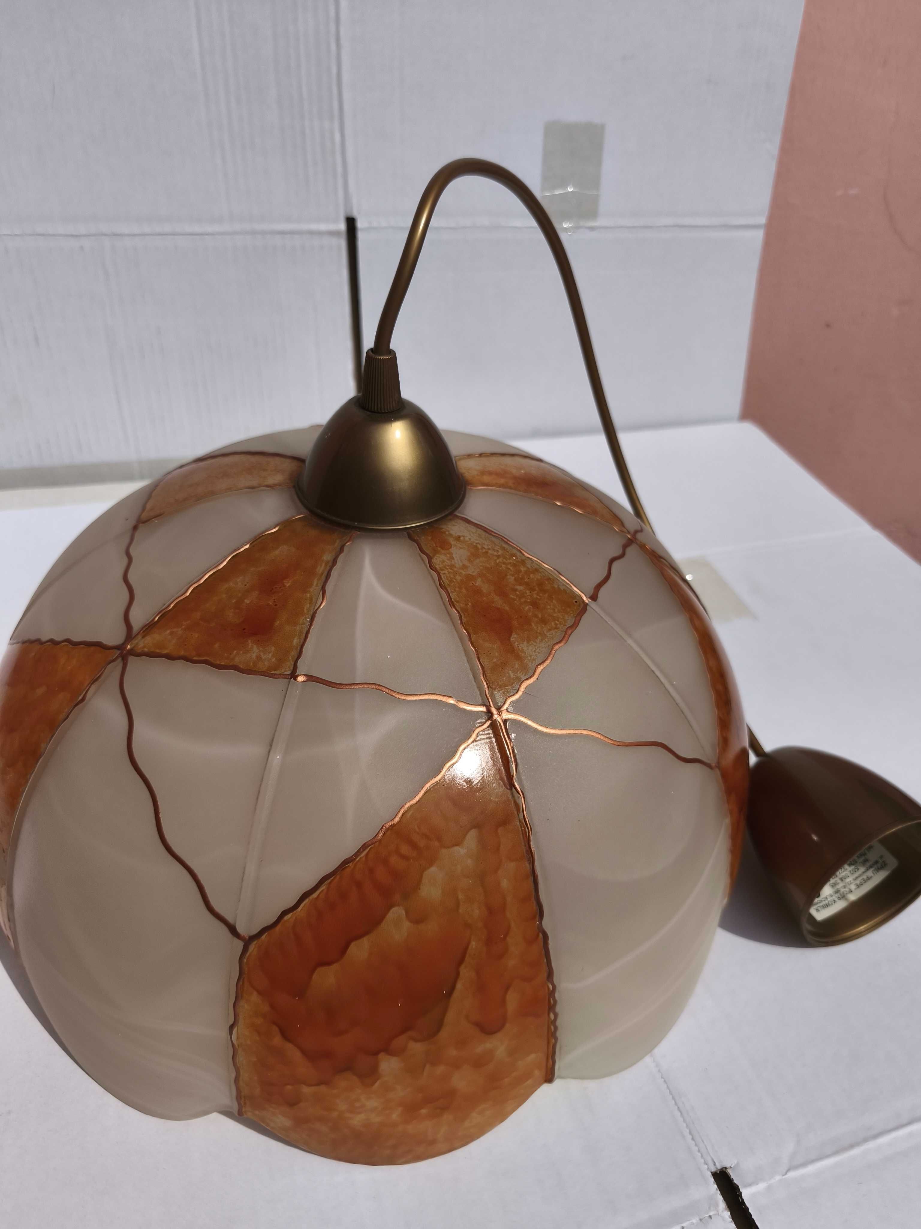 Lampa wisząca szklana