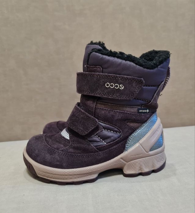 Зимние ботинки сапоги Ecco р.25 натуральная кожа