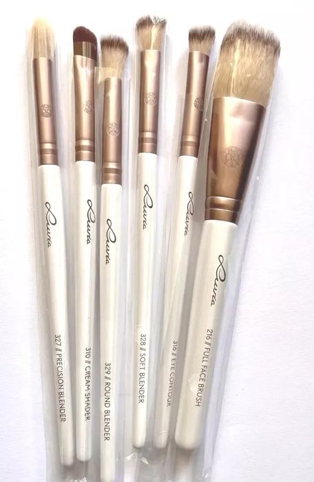 Zestaw pędzli Luvia Pędzle do makijażu Prime Vegan Deluxe  6-części