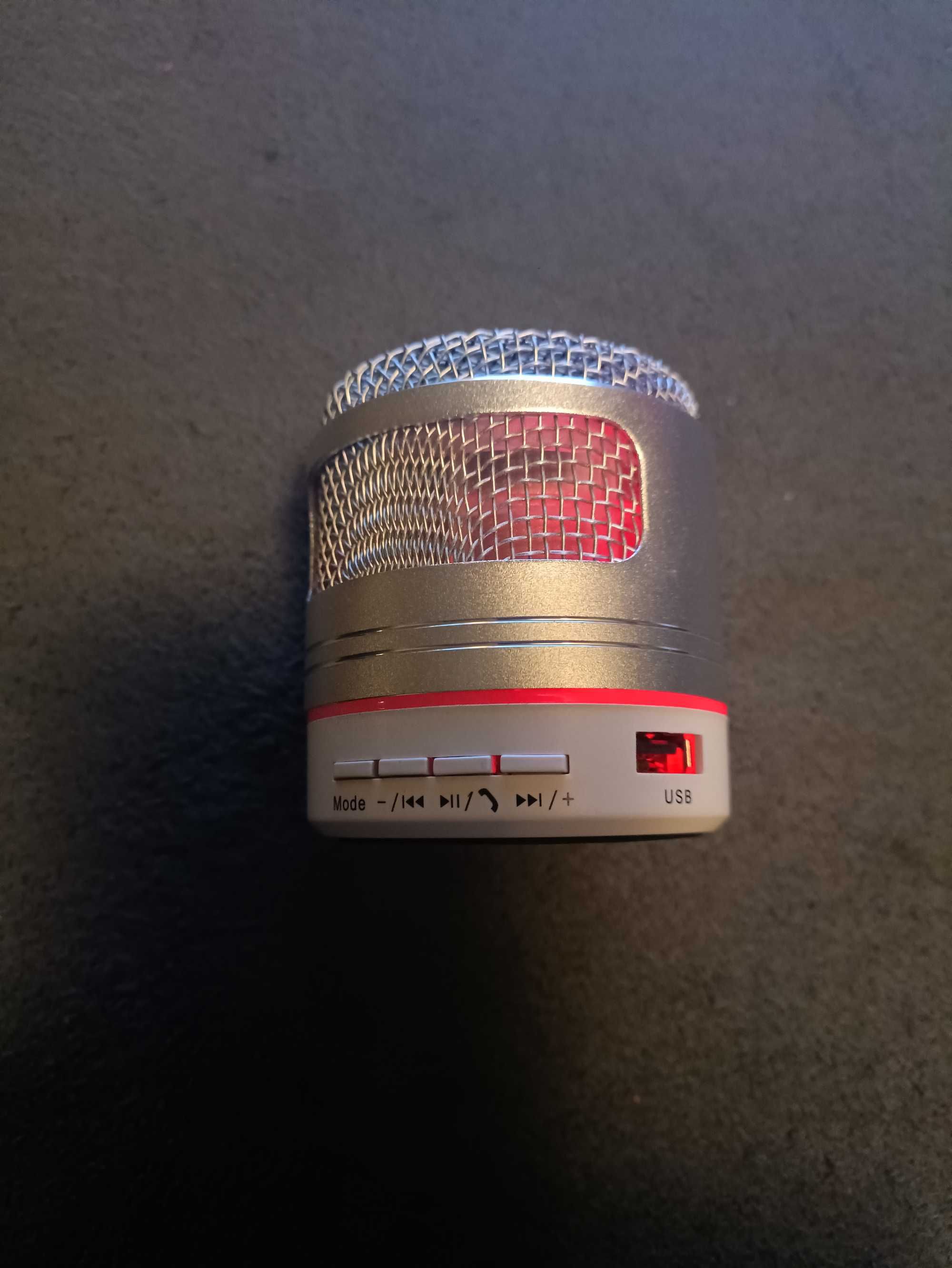 Głośnik przenośny BLT S09U-3 zmieniające się kolory LED metalowy 3W