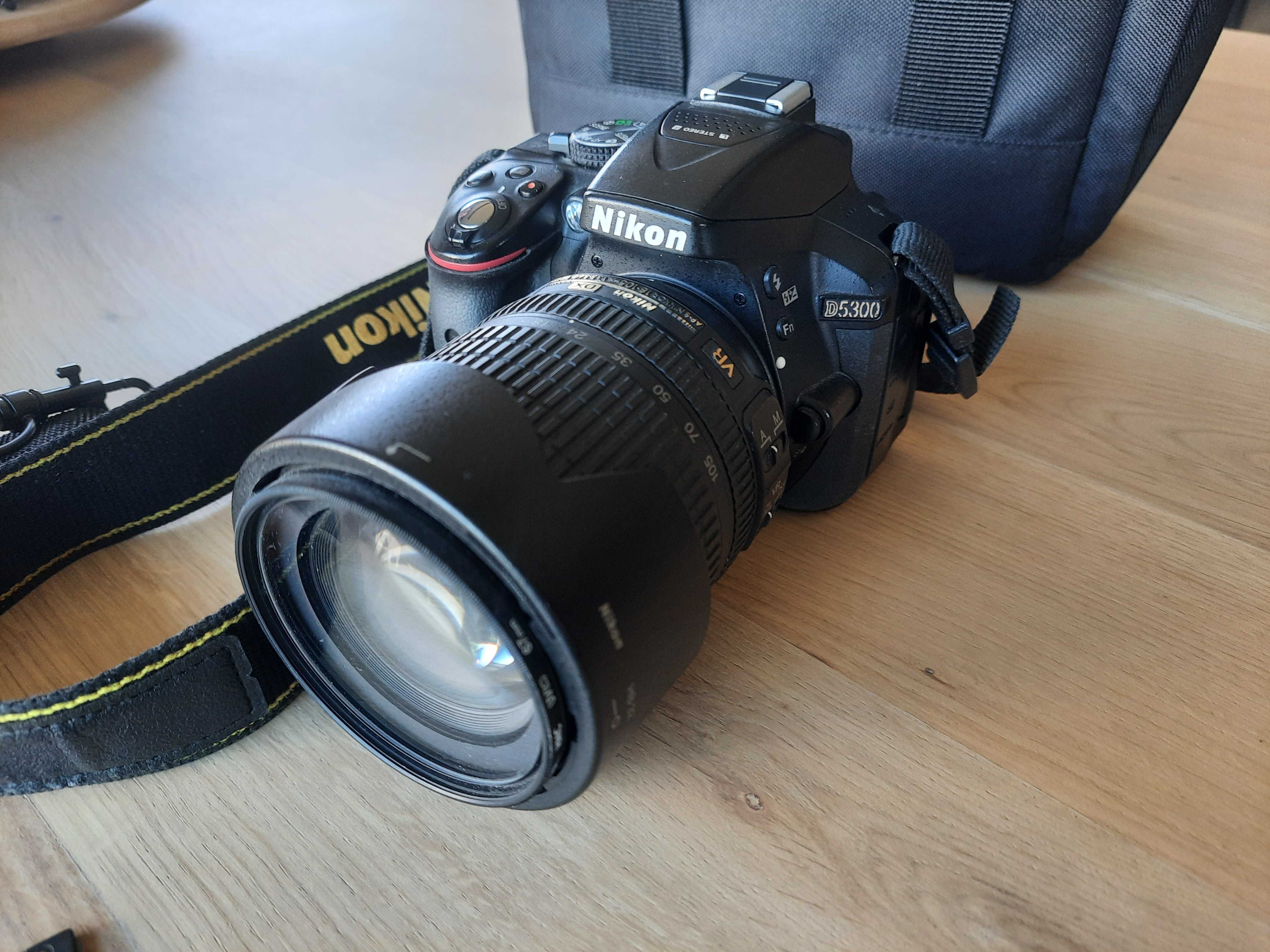 Nikon D5300+ 18-105 vr kit+ torba
