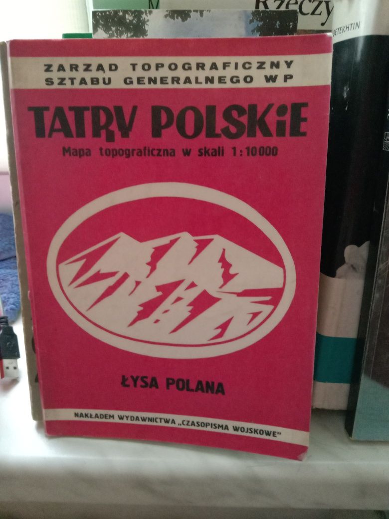 Tatry Polskie , Łysa Polana , mapa topograficzna.