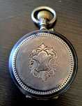 Relógio de bolso antigo em prata F.G.S. & co
