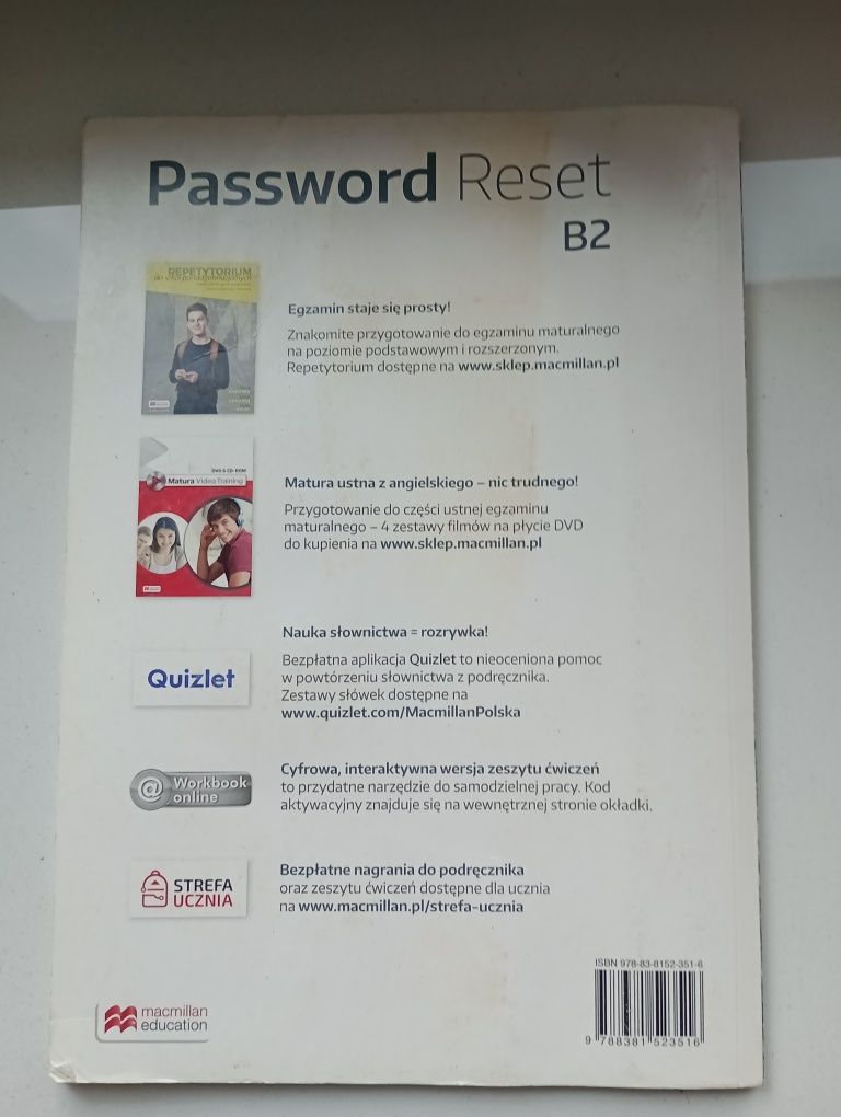 Ćwiczenia do języka angielskiego - Password Reset poziom B2